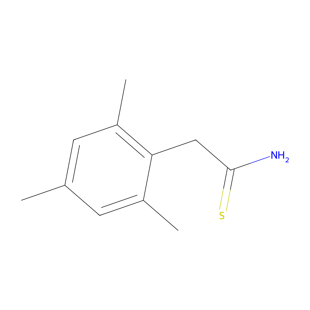 2-Mesitylethanethioamide molecular structure, CAS 1225846-26-3
