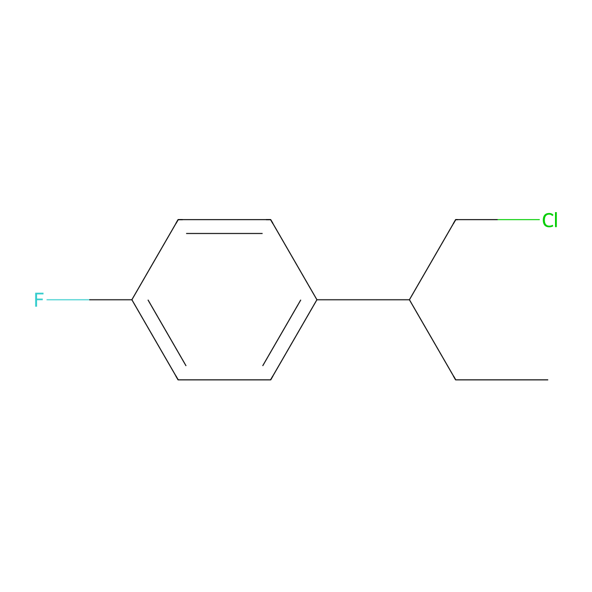 1-(1-Chlorobutan-2-yl)-4-fluorobenzene molecular structure, CAS 1225846-66-1