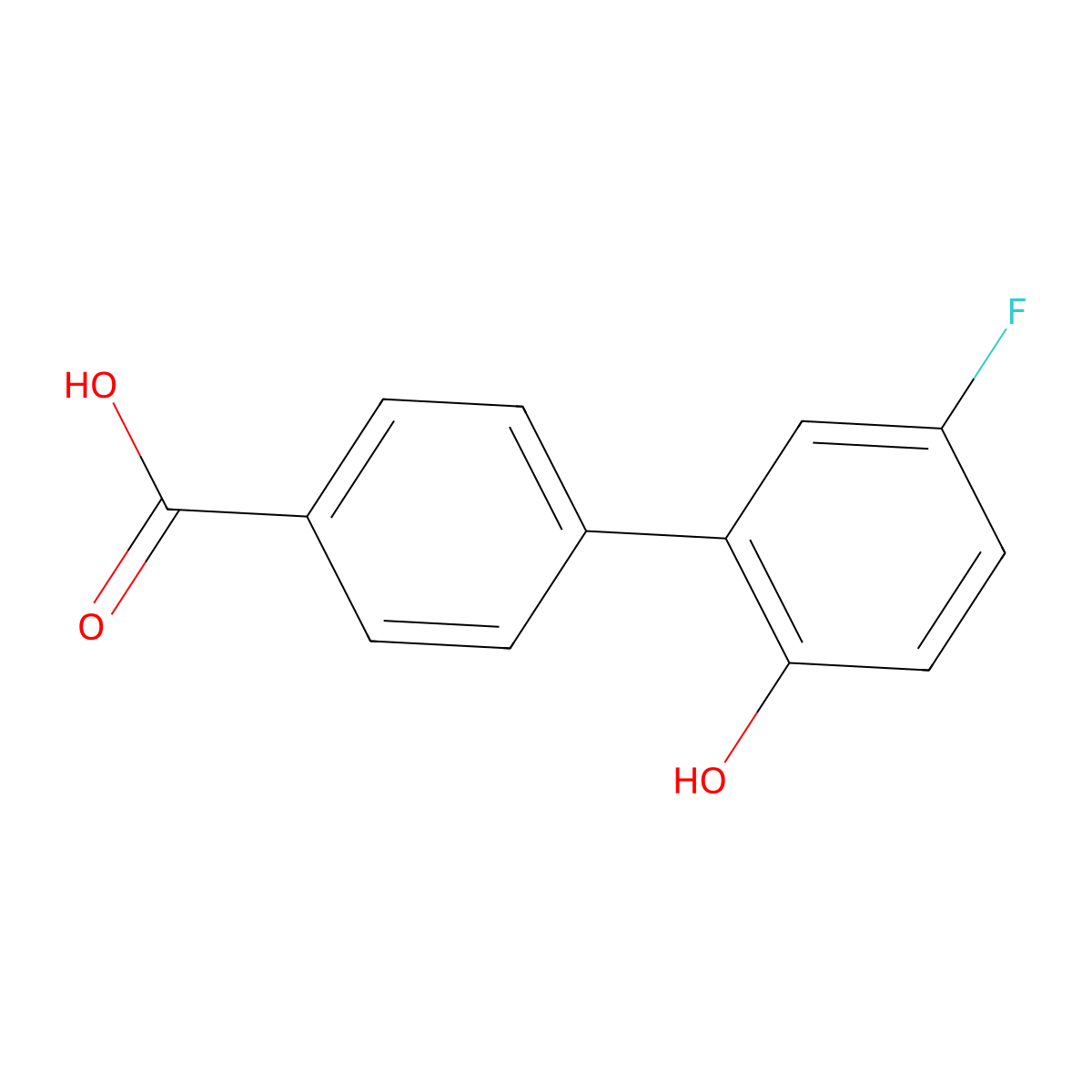 4-(5-Fluoro-2-hydroxyphenyl)benzoic acid molecular structure, CAS 1225847-06-2