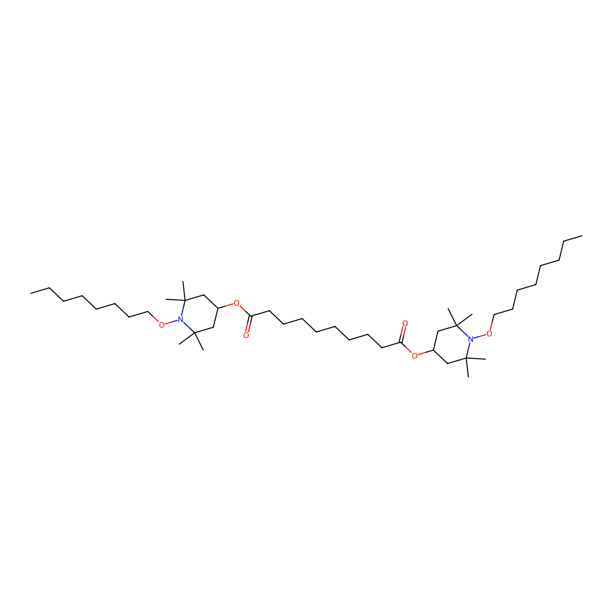 Tinuvin 123 molecular structure, CAS 122586-52-1