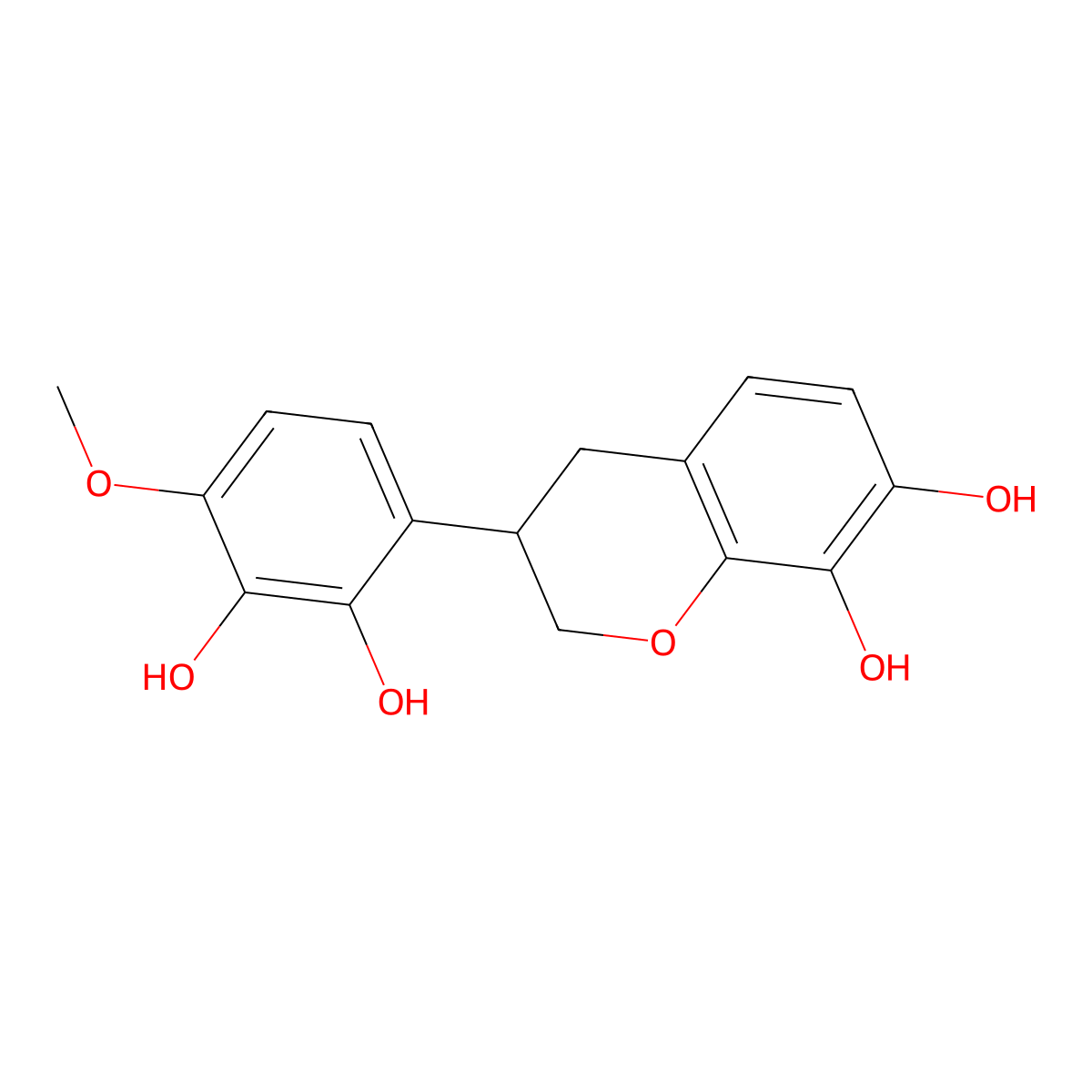 (3R)-7,8,2',3'-Tetrahydroxy-4'-methoxyisoflavan molecular structure, CAS 122587-87-5