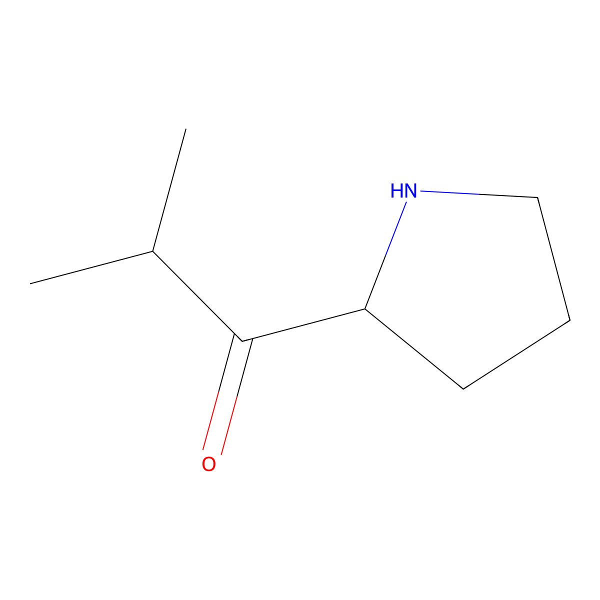 2-Methyl-1-(pyrrolidin-2-yl)propan-1-one molecular structure, CAS 1225882-51-8