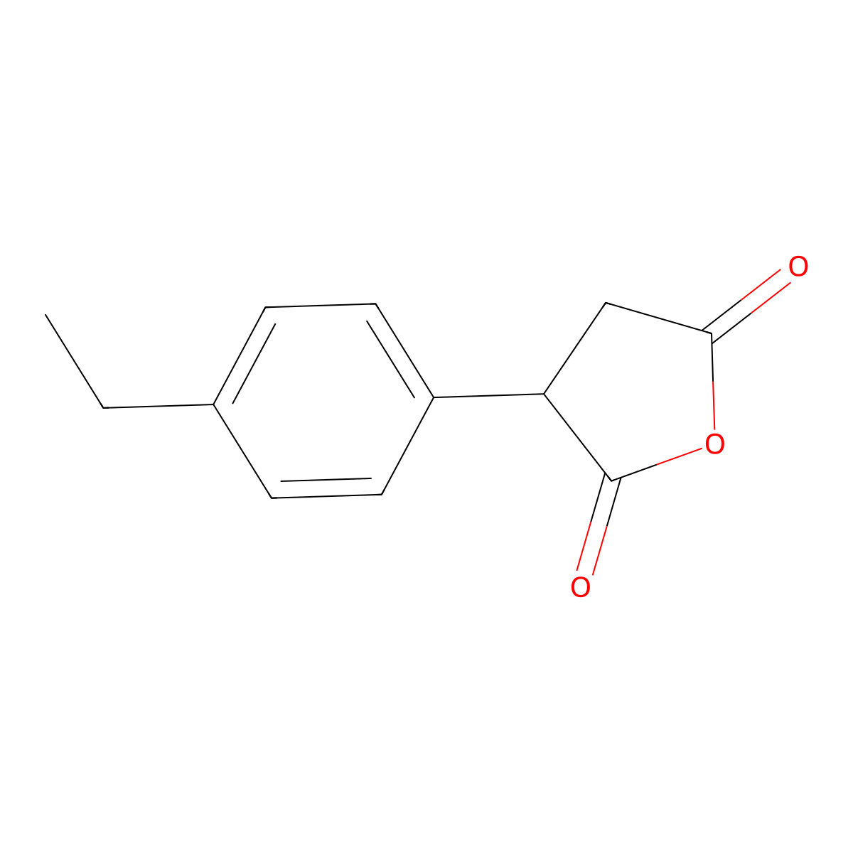 3-(4-Ethylphenyl)oxolane-2,5-dione molecular structure, CAS 1225884-32-1