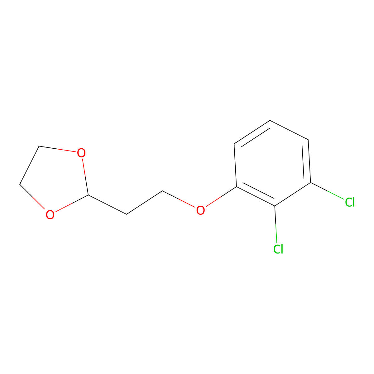 2-(2-(2,3-Dichlorophenoxy)ethyl)-1,3-dioxolane molecular structure, CAS 1225888-66-3