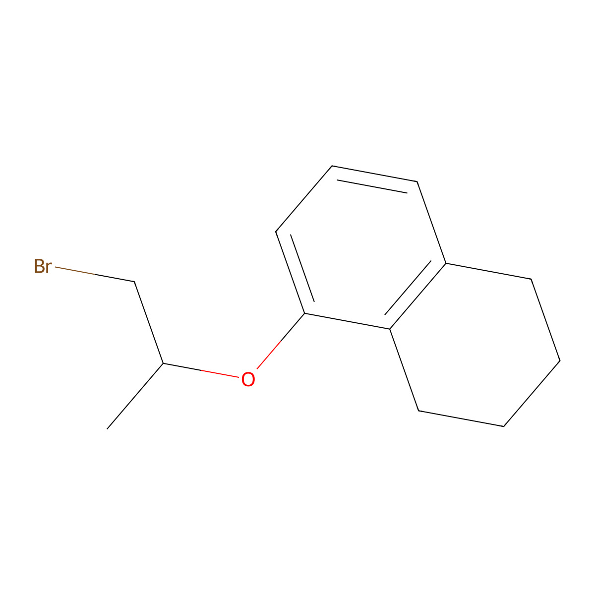 5-[(1-Bromopropan-2-yl)oxy]-1,2,3,4-tetrahydronaphthalene molecular structure, CAS 1225897-51-7