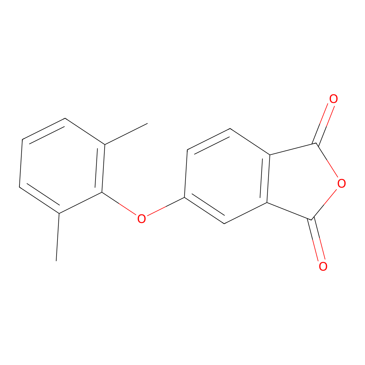 5-(2,6-Dimethylphenoxy)isobenzofuran-1,3-dione molecular structure, CAS 122590-10-7