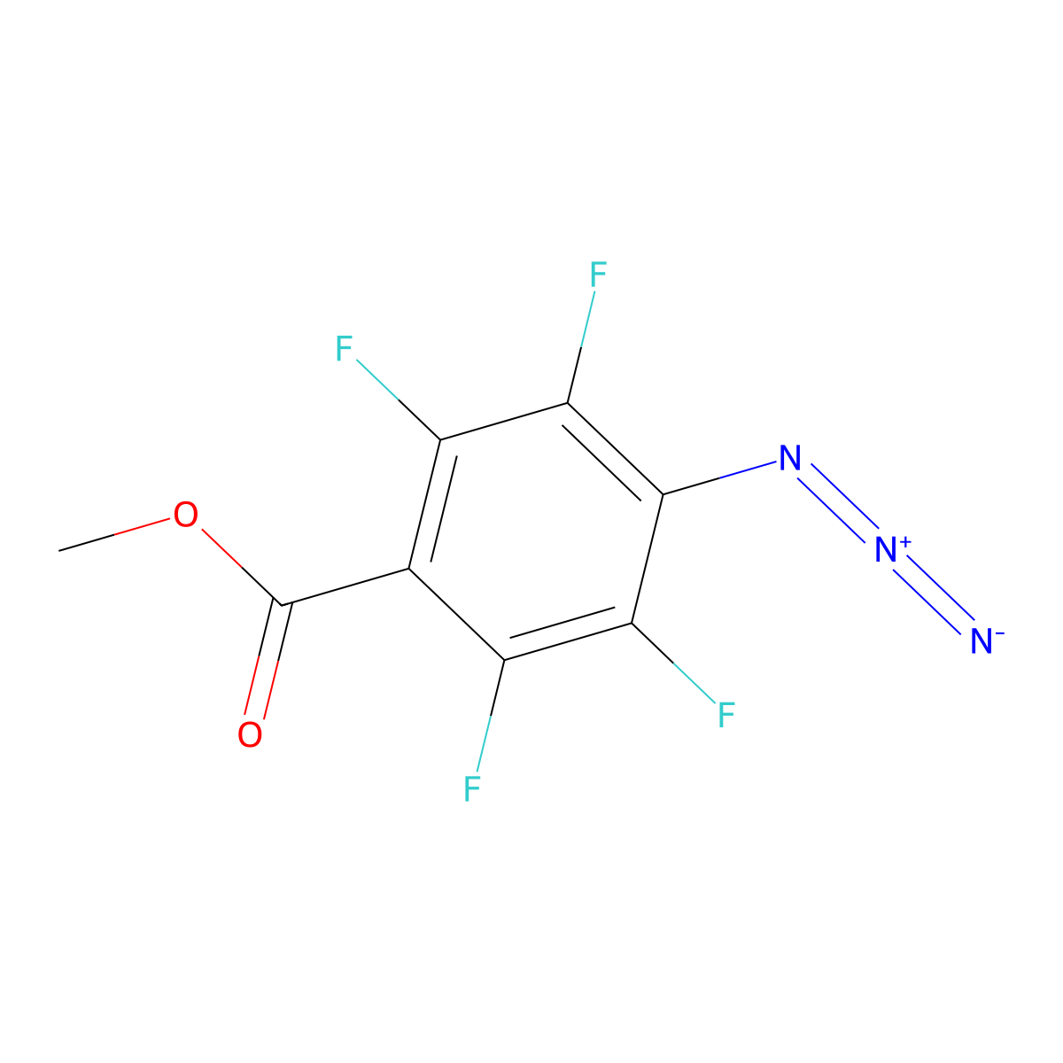 Methyl 4-azido-2,3,5,6-tetrafluorobenzoate molecular structure, CAS 122590-75-4