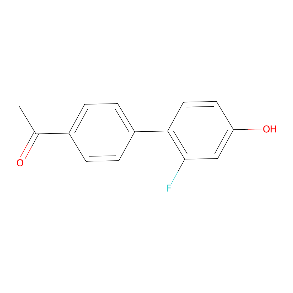 4-(4-Acetylphenyl)-3-fluorophenol molecular structure, CAS 1225902-96-4