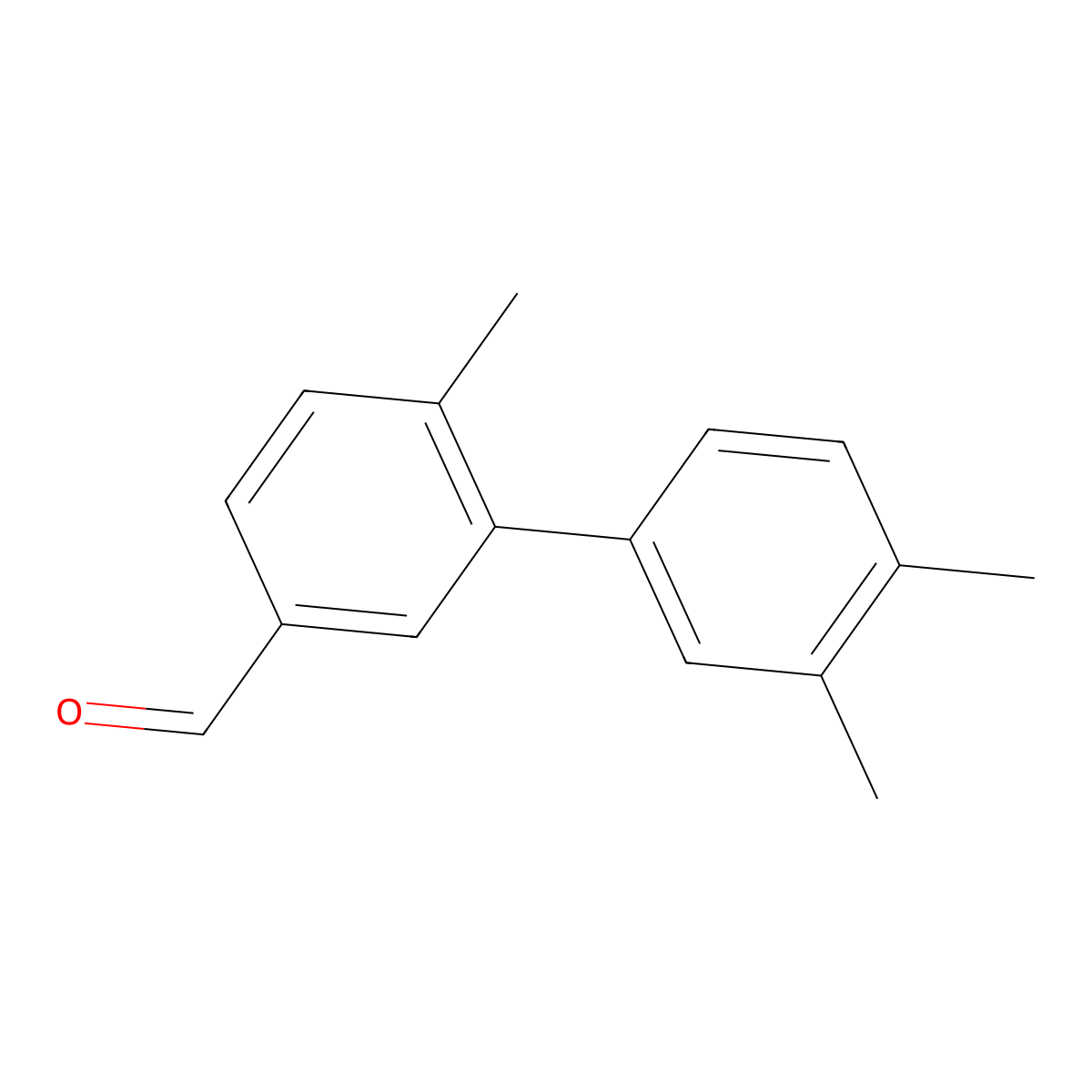 3-(3,4-Dimethylphenyl)-4-methylbenzaldehyde molecular structure, CAS 1225911-75-0