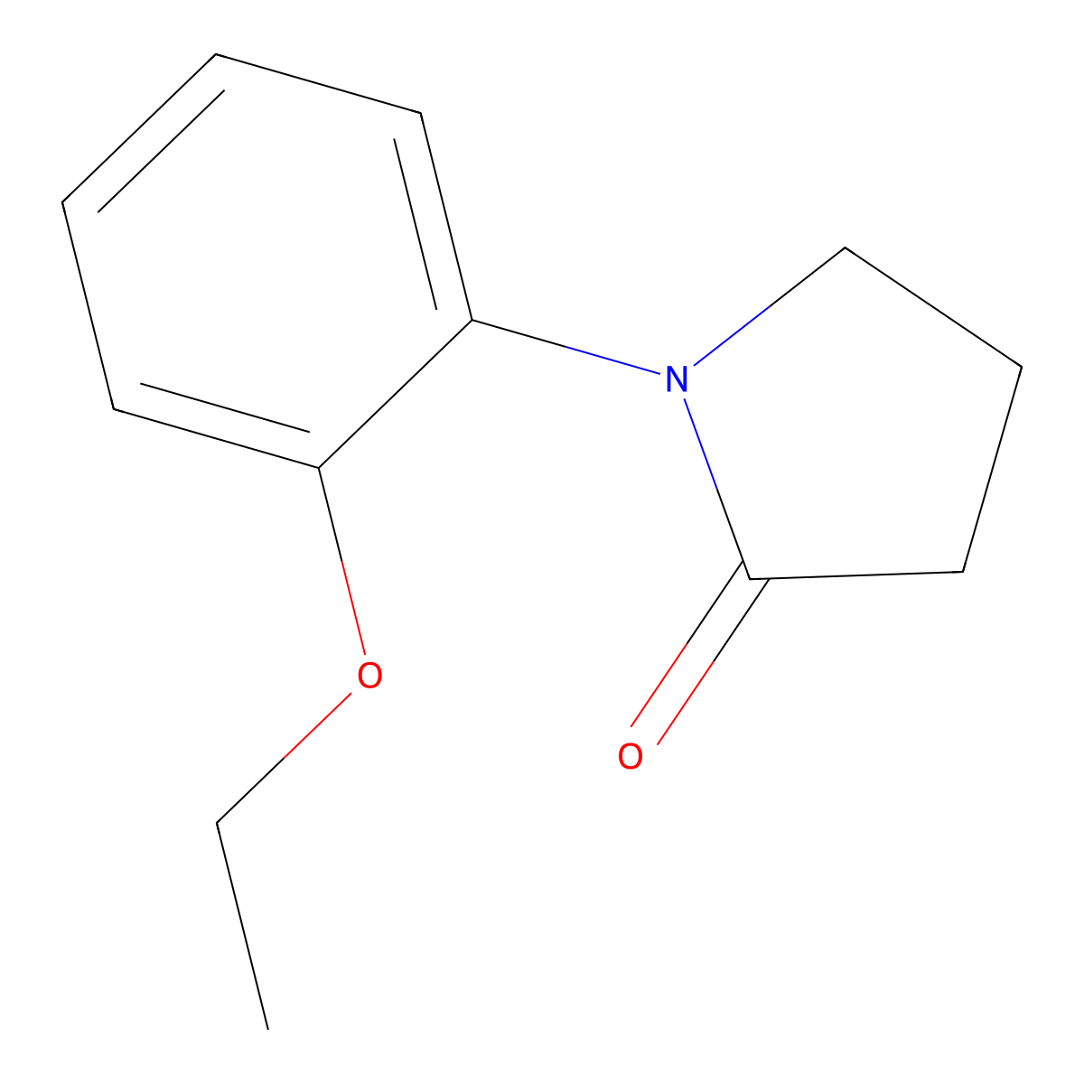 1-(2-Ethoxyphenyl)pyrrolidin-2-one molecular structure, CAS 1225919-34-5