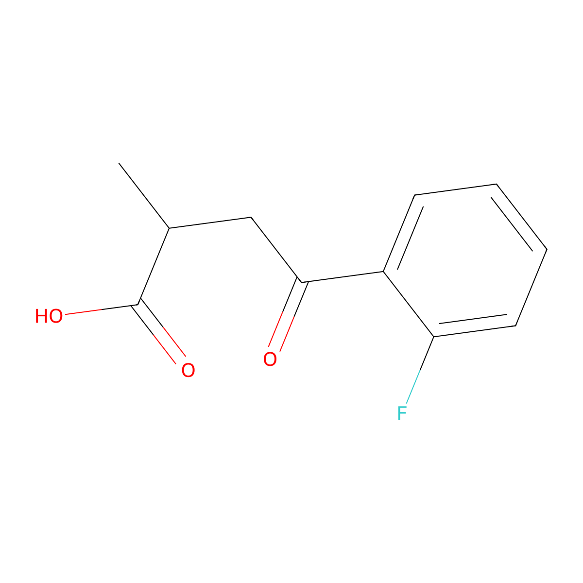 4-(2-Fluorophenyl)-2-methyl-4-oxobutanoic acid molecular structure, CAS 1225922-26-8