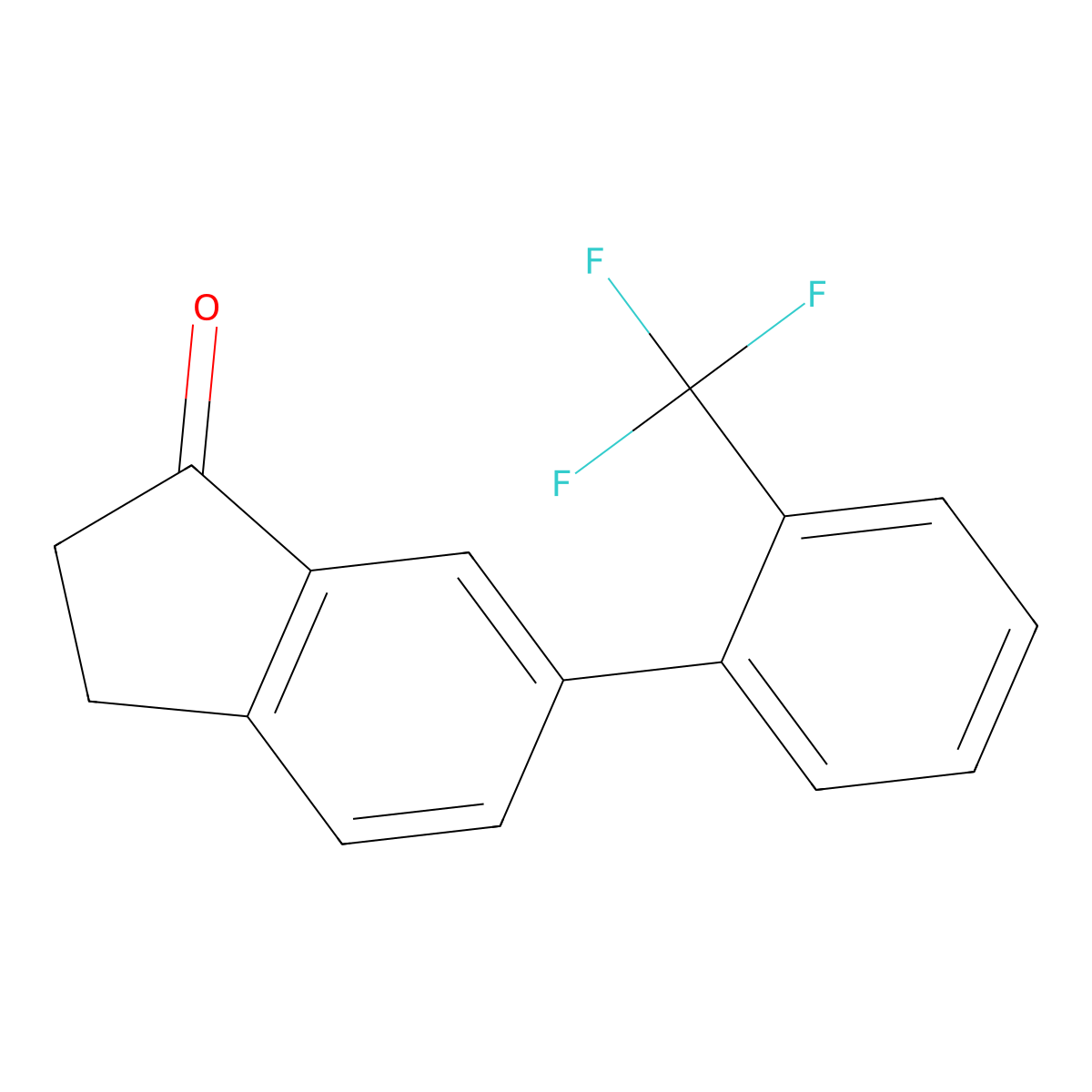 6-(2-(Trifluoromethyl)phenyl)-2,3-dihydro-1H-inden-1-one molecular structure, CAS 1225930-72-2