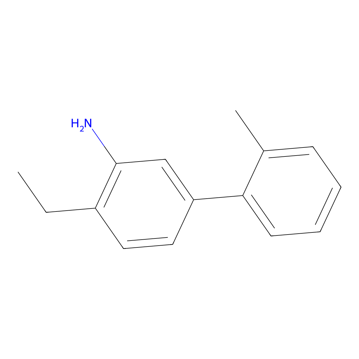 2-Ethyl-5-(2-methylphenyl)aniline molecular structure, CAS 1225952-10-2