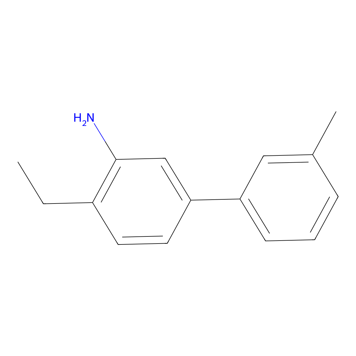 2-Ethyl-5-(3-methylphenyl)aniline molecular structure, CAS 1225952-31-7