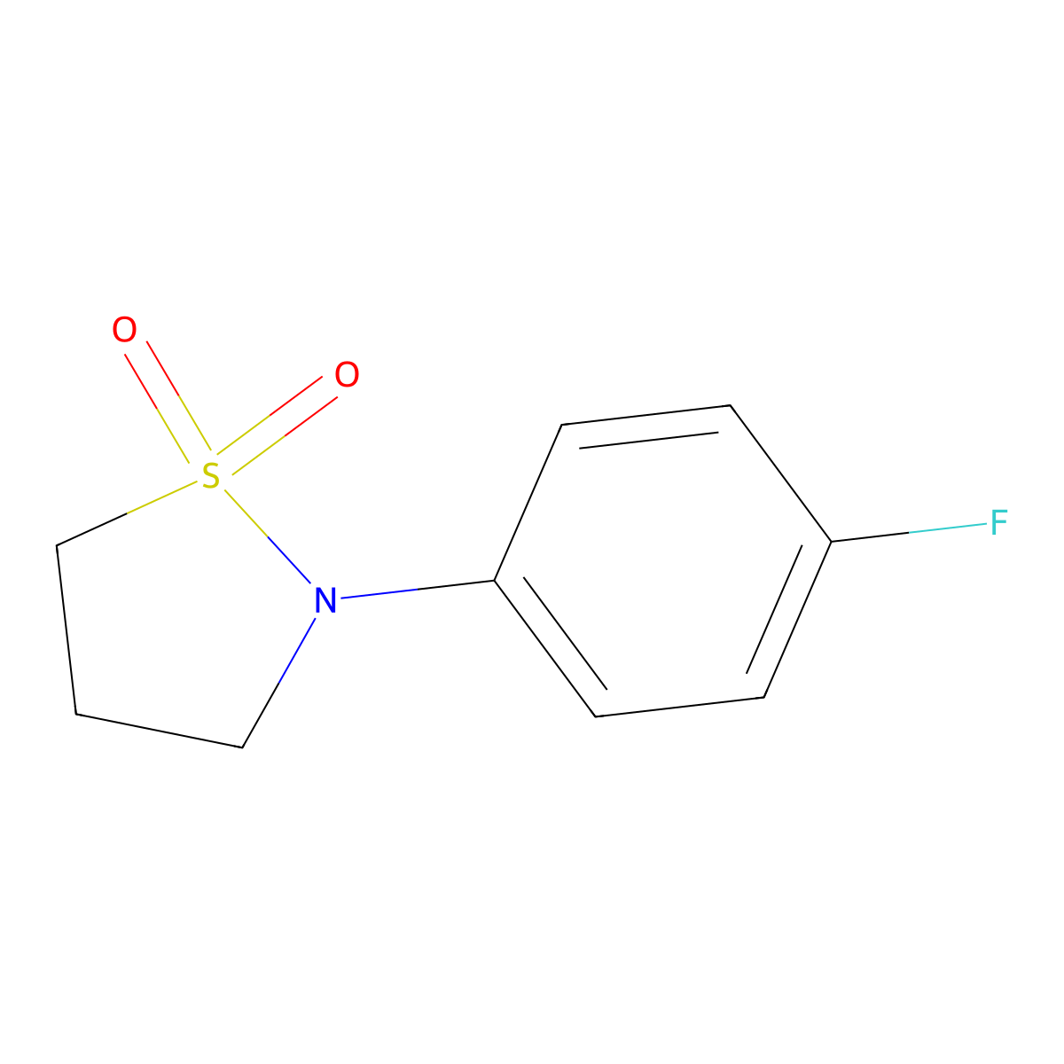 N-(4-Fluorophenyl)-1,3-propanesultam molecular structure, CAS 1225954-11-9