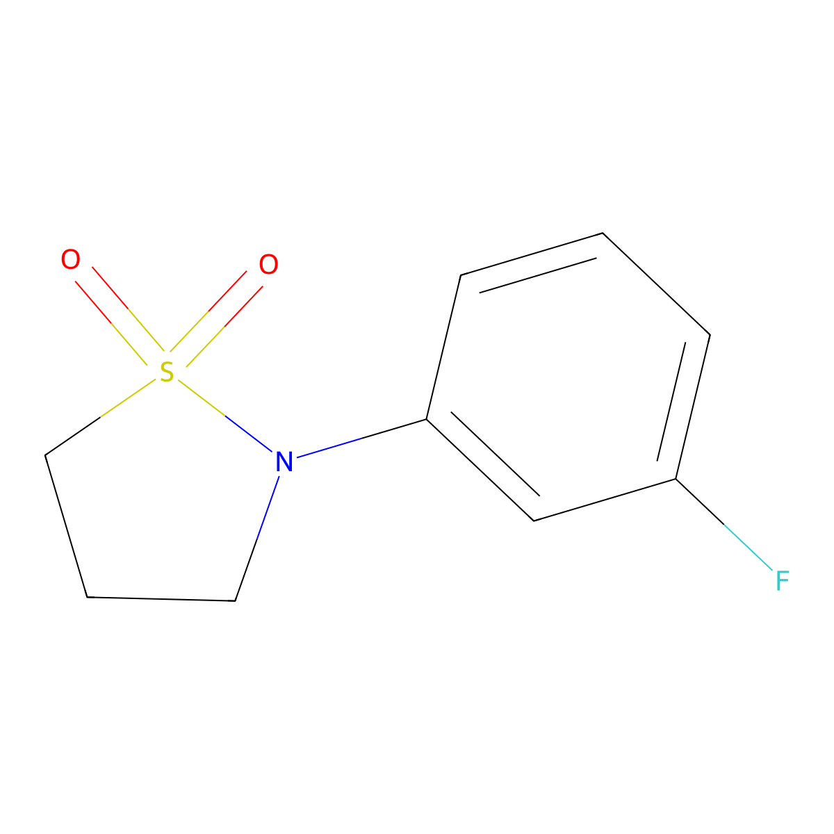 N-(3-Fluorophenyl)-1,3-propanesultam molecular structure, CAS 1225954-22-2