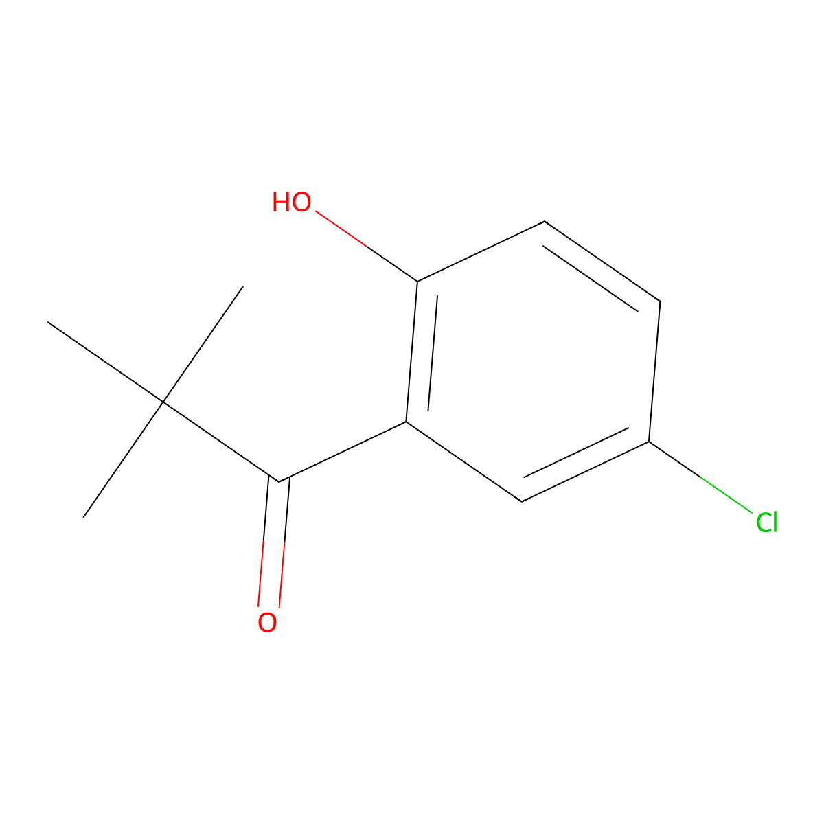1-(5-Chloro-2-hydroxyphenyl)-2,2-dimethylpropan-1-one molecular structure, CAS 1225954-49-3
