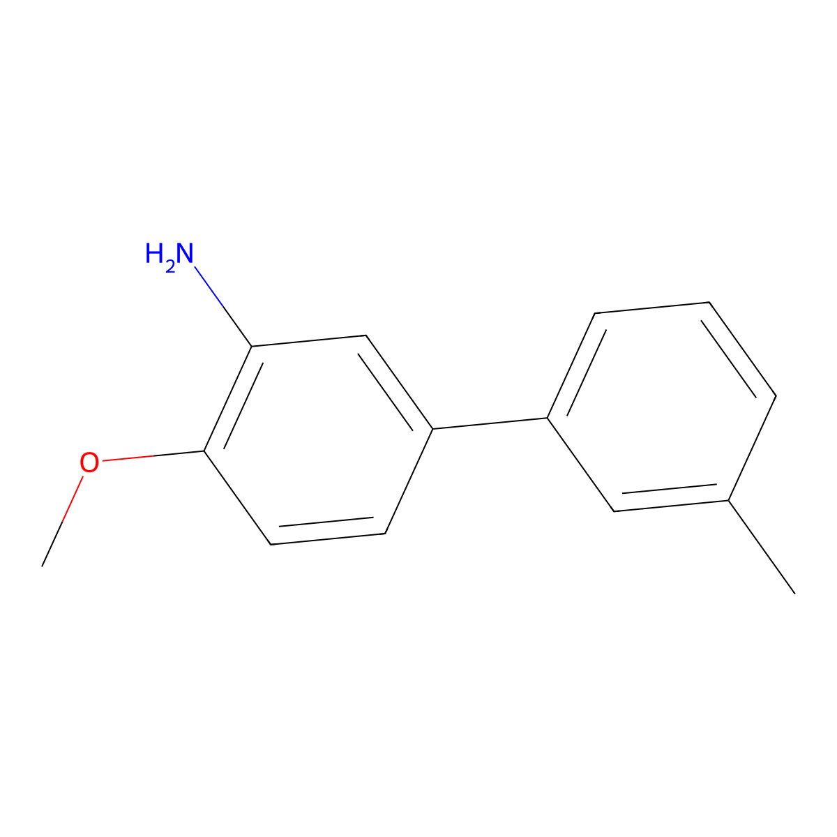 2-Methoxy-5-(3-methylphenyl)aniline molecular structure, CAS 1225957-44-7