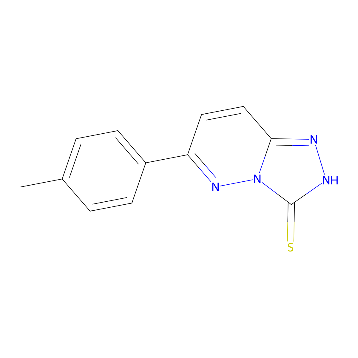 6-(p-Tolyl)-[1,2,4]triazolo[4,3-b]pyridazine-3-thiol molecular structure, CAS 1225995-04-9