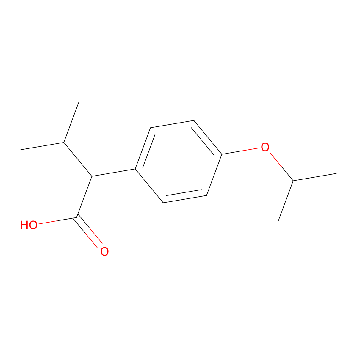 2-(4-Isopropoxyphenyl)-3-methylbutanoic acid molecular structure, CAS 1225999-75-6