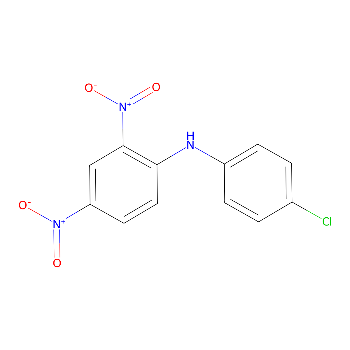 4'-Chloro-2,4-dinitrodiphenylamine molecular structure, CAS 1226-23-9