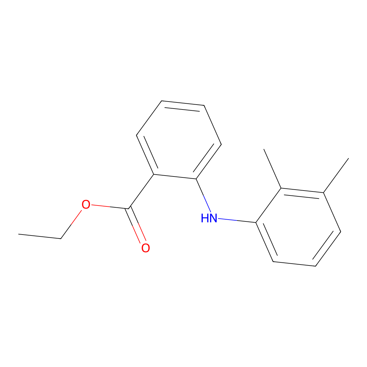 Mefenamic Acid Ethyl Ester molecular structure, CAS 1226-33-1