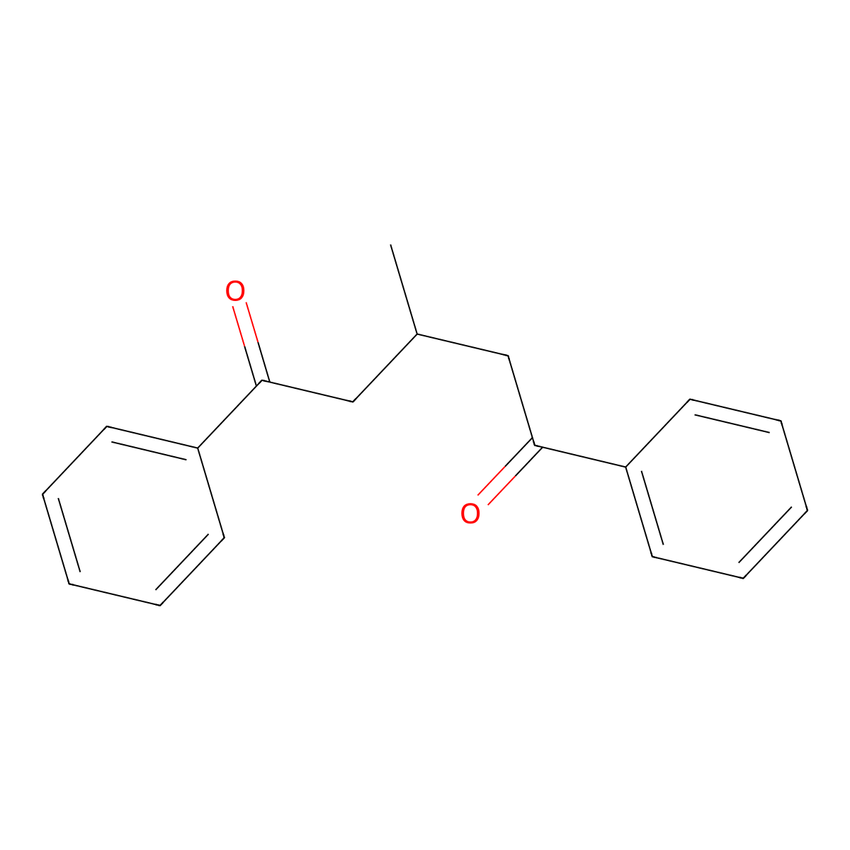 1,5-Pentanedione, 3-methyl-1,5-diphenyl- molecular structure, CAS 1226-91-1
