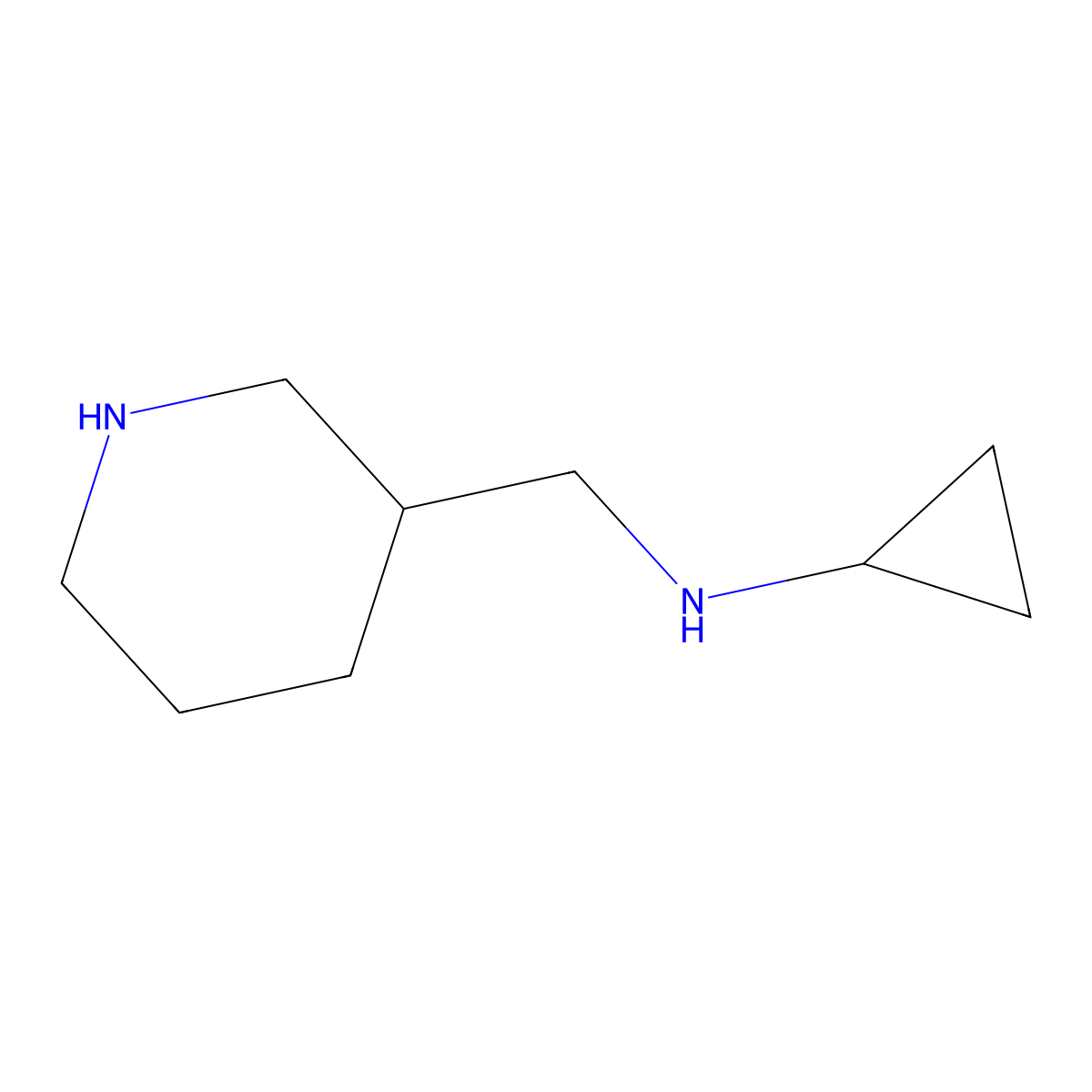 N-(Piperidin-3-ylmethyl)cyclopropanamine molecular structure, CAS 1226016-69-8