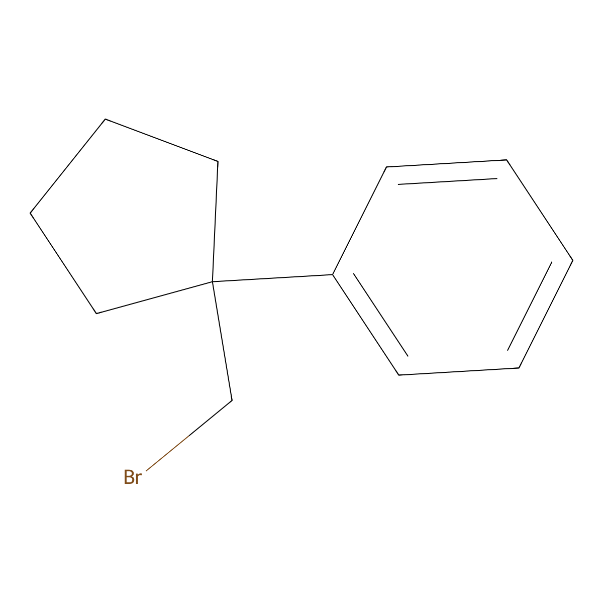 [1-(Bromomethyl)cyclopentyl]benzene molecular structure, CAS 1226037-40-6