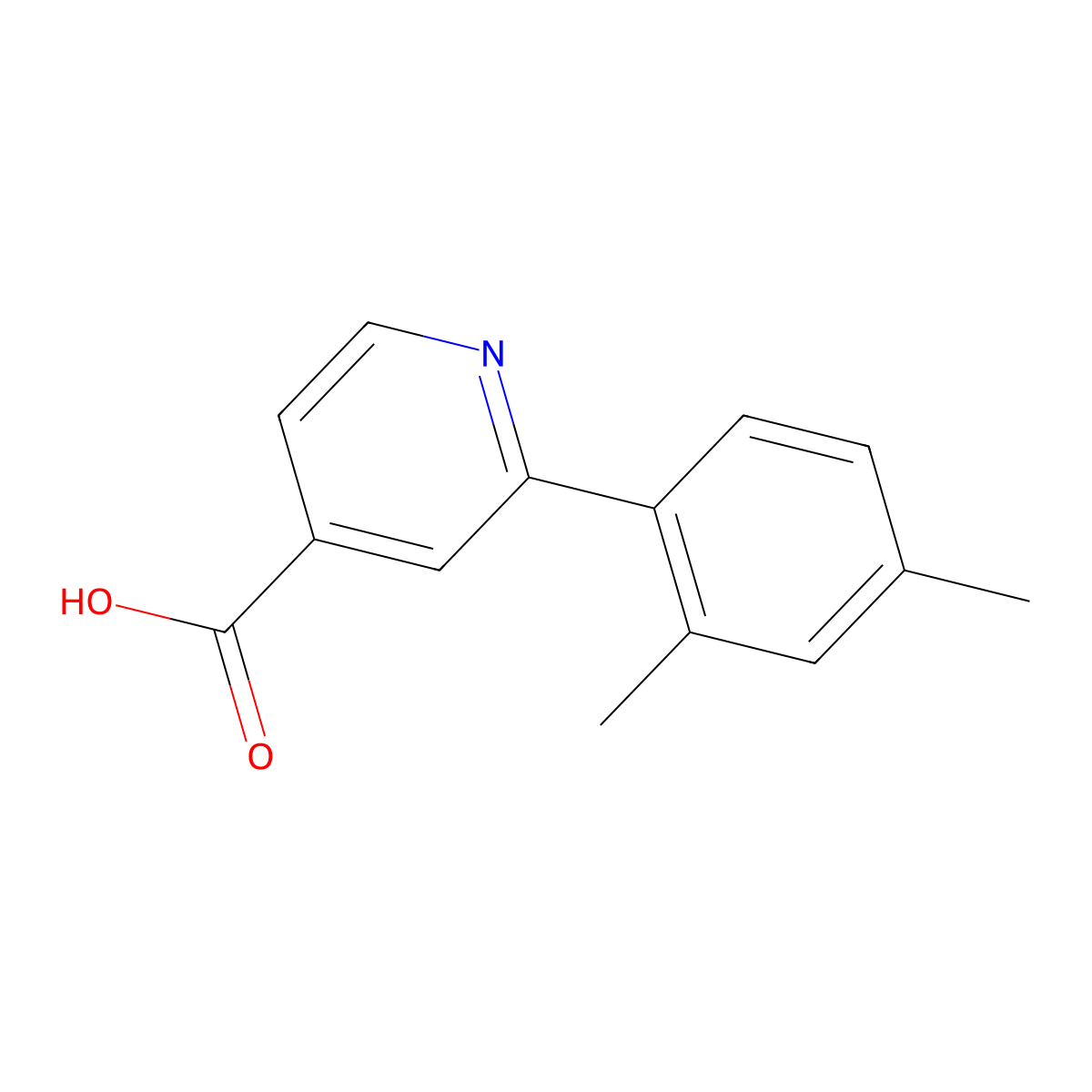 2-(2,4-Dimethylphenyl)isonicotinic acid molecular structure, CAS 1226037-71-3