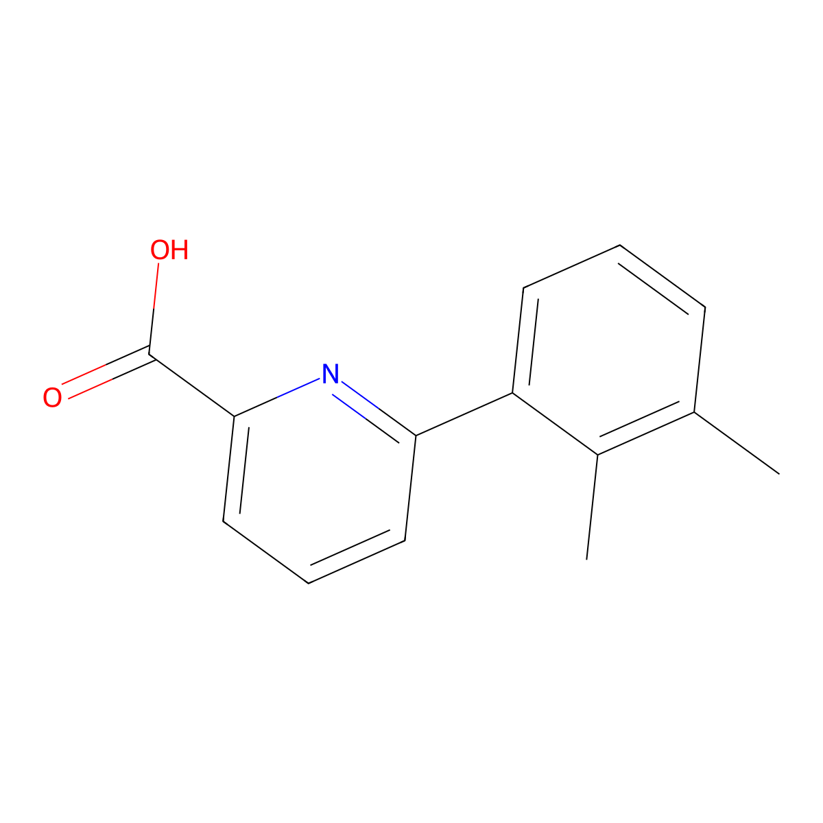 6-(2,3-Dimethylphenyl)picolinic acid molecular structure, CAS 1226037-94-0