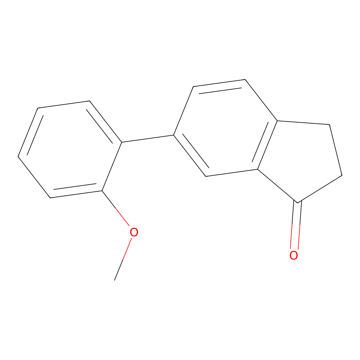 6-(2-Methoxyphenyl)-2,3-dihydro-1H-inden-1-one molecular structure, CAS 1226038-50-1
