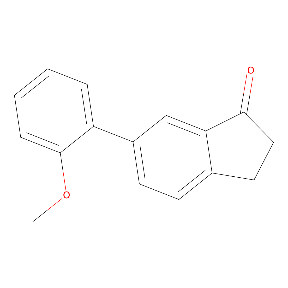 6-(2-Methoxyphenyl)-2,3-dihydro-1H-inden-1-one molecular structure, CAS 1226038-50-1
