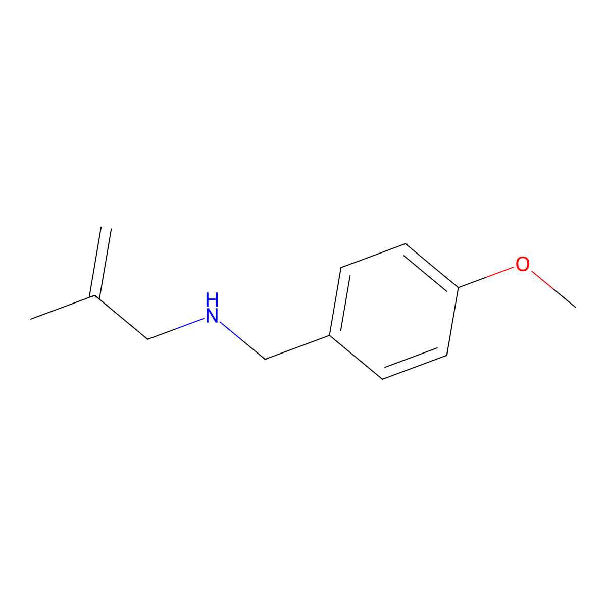 N-(4-Methoxybenzyl)-2-methylprop-2-EN-1-amine molecular structure, CAS 1226044-29-6