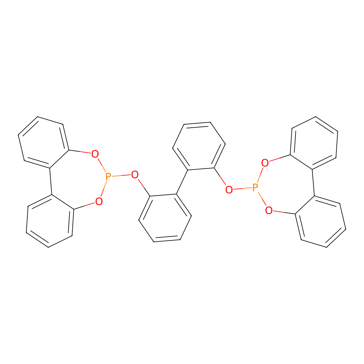 2,2'-Biphenylylene phosphite molecular structure, CAS 122605-42-9