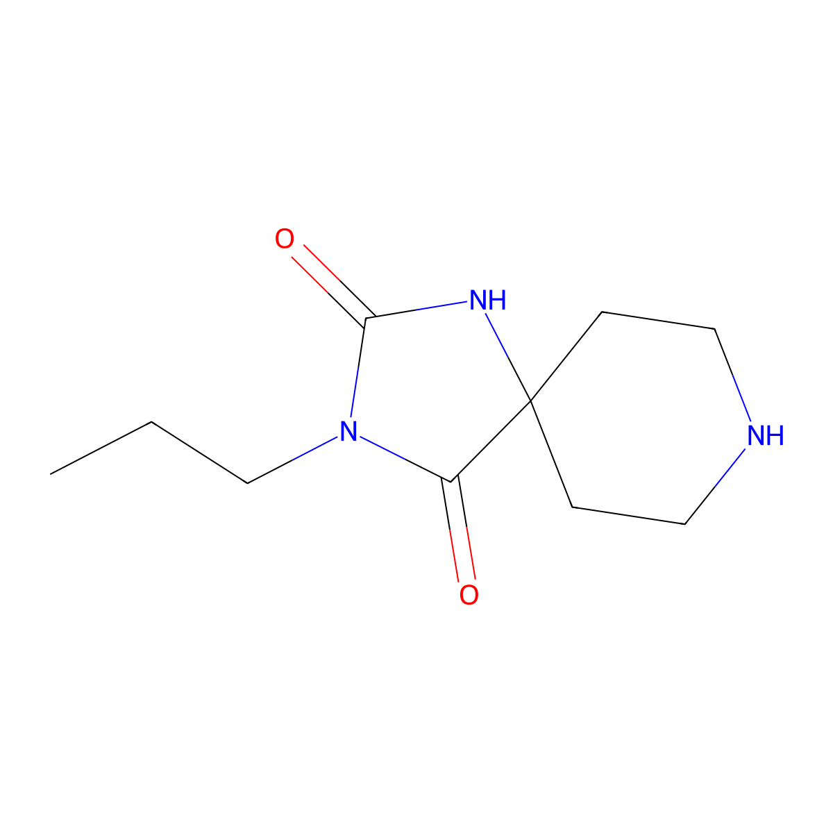 3-Propyl-1,3,8-triazaspiro[4.5]decane-2,4-dione molecular structure, CAS 1226053-97-9