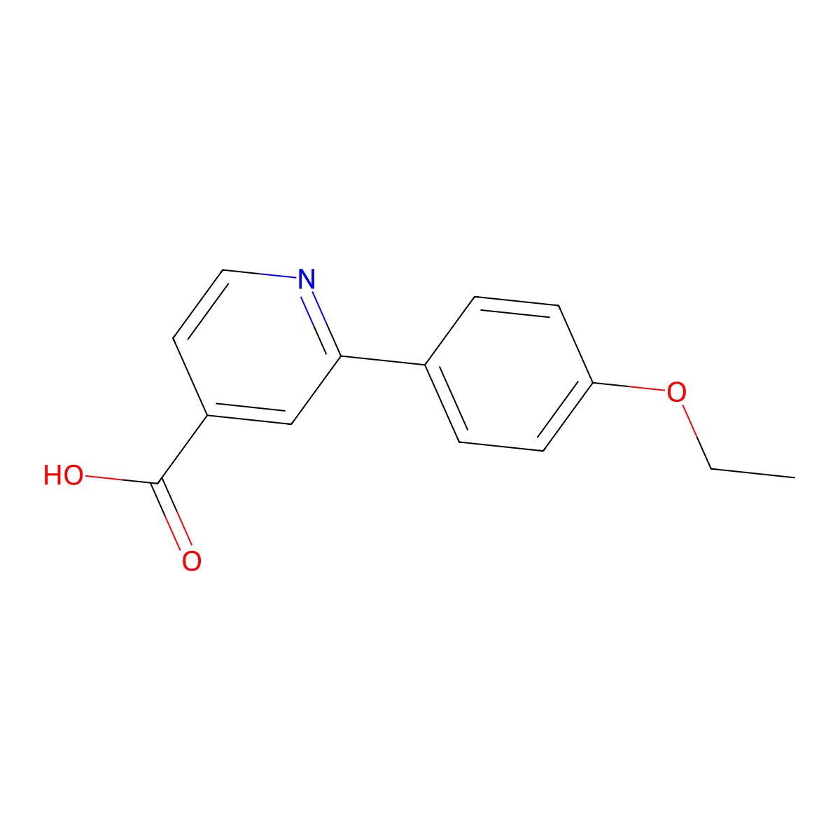2-(4-Ethoxyphenyl)isonicotinic acid molecular structure, CAS 1226063-99-5