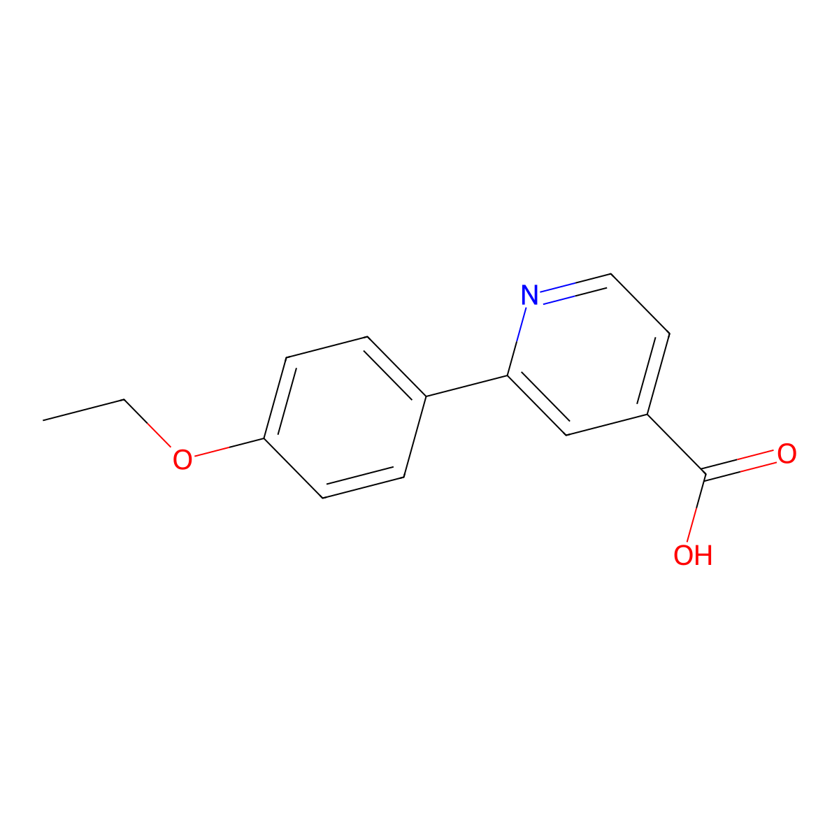 2-(4-Ethoxyphenyl)isonicotinic acid molecular structure, CAS 1226063-99-5