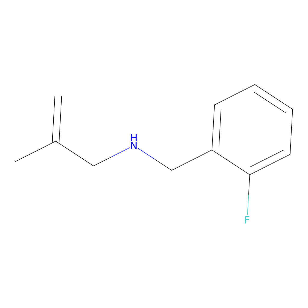 [(2-Fluorophenyl)methyl](2-methylprop-2-en-1-yl)amine molecular structure, CAS 1226076-79-4