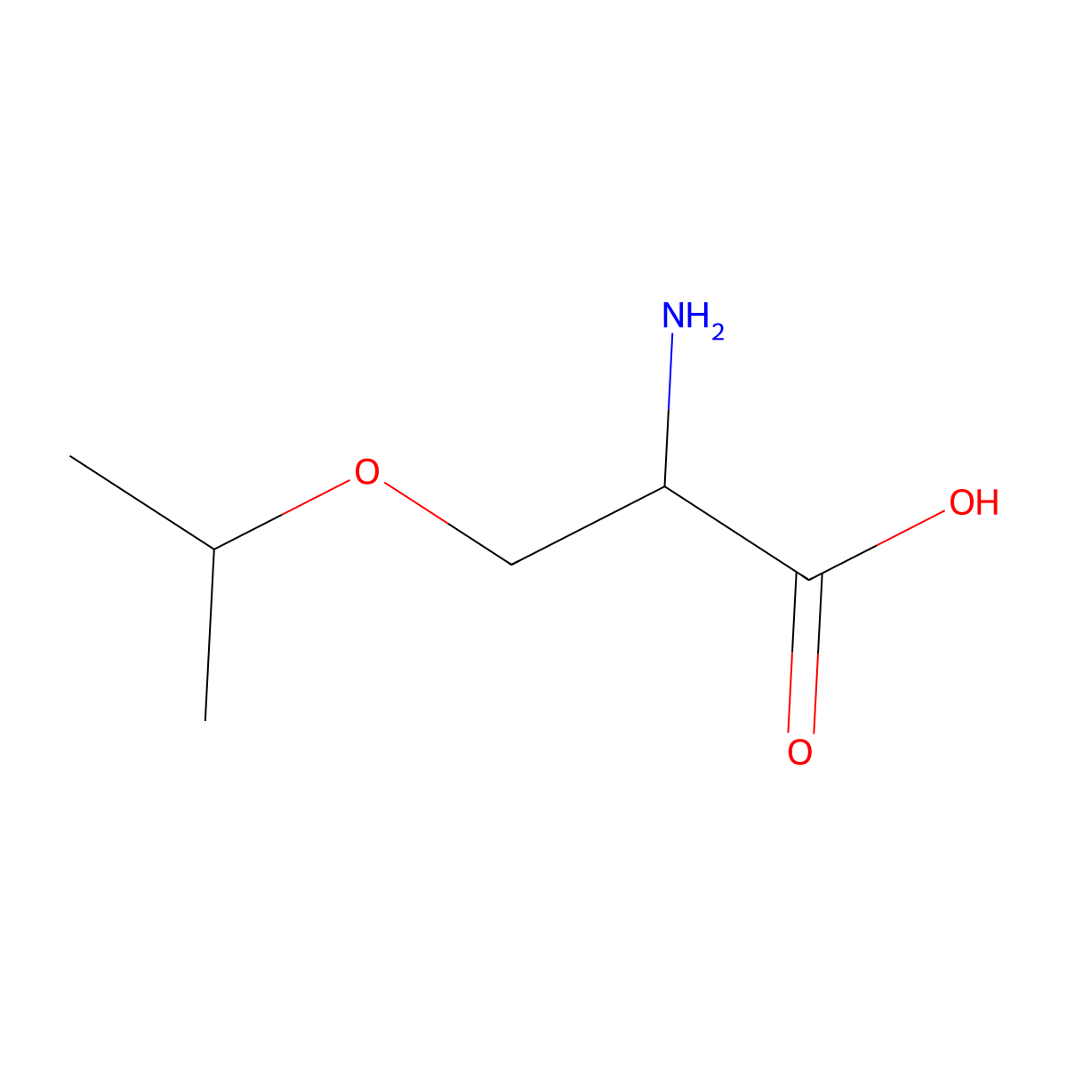 3-Isopropoxy alanine molecular structure, CAS 122608-80-4