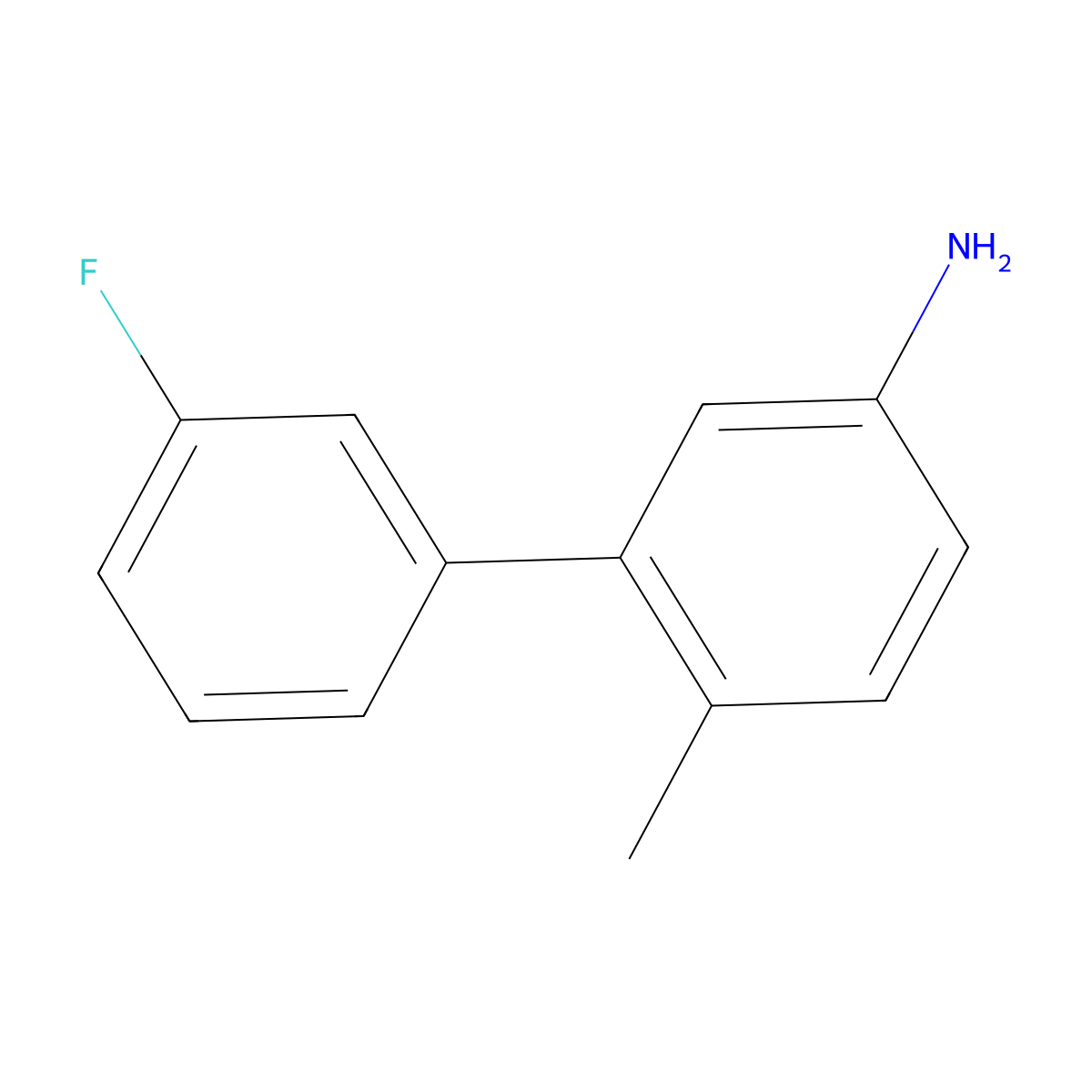 3'-Fluoro-6-methyl-[1,1'-biphenyl]-3-amine molecular structure, CAS 1226084-37-2