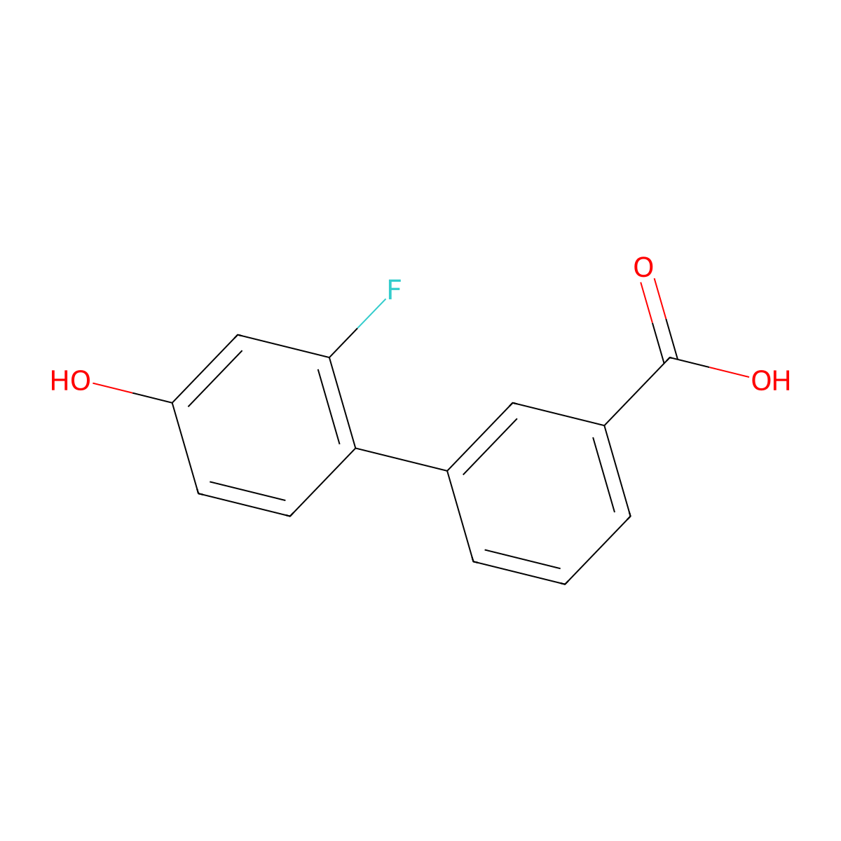 4-(3-Carboxyphenyl)-3-fluorophenol molecular structure, CAS 1226086-21-0