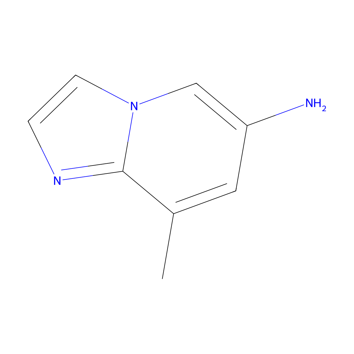 8-Methylimidazo[1,2-a]pyridin-6-amine molecular structure, CAS 1226127-54-3