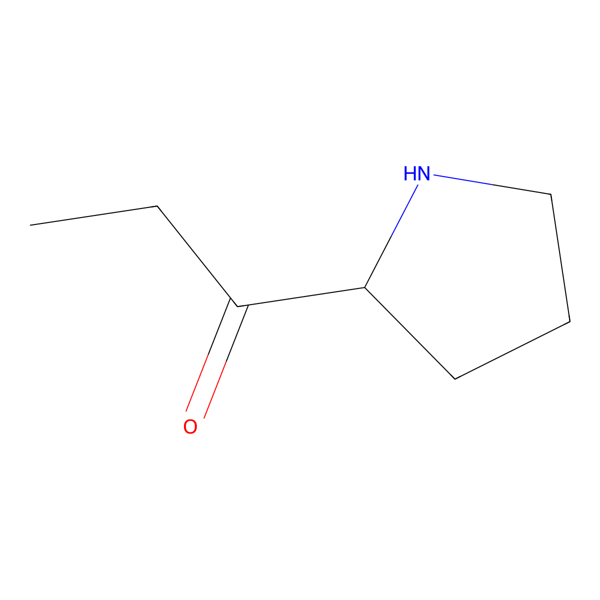 1-(Pyrrolidin-2-yl)propan-1-one molecular structure, CAS 1226127-60-1