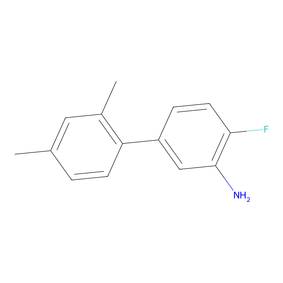 4-Fluoro-2',4'-dimethylbiphenyl-3-amine molecular structure, CAS 1226143-67-4