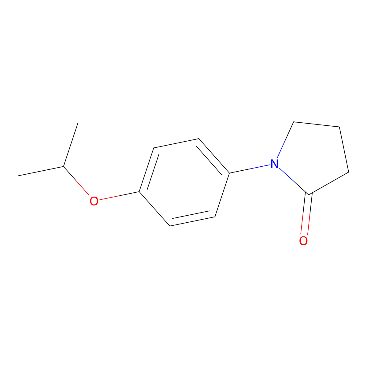 1-(4-Isopropoxyphenyl)pyrrolidin-2-one molecular structure, CAS 1226146-02-6