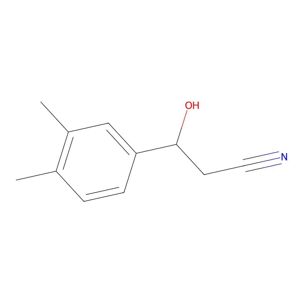 3-(3,4-Dimethylphenyl)-3-hydroxypropanenitrile molecular structure, CAS 1226148-28-2
