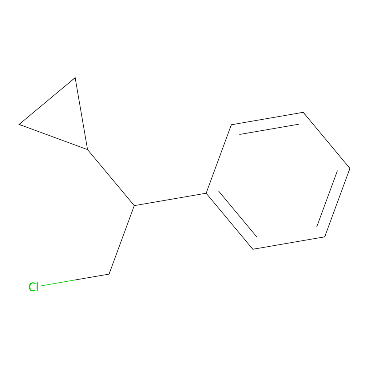 (2-Chloro-1-cyclopropylethyl)benzene molecular structure, CAS 1226148-39-5