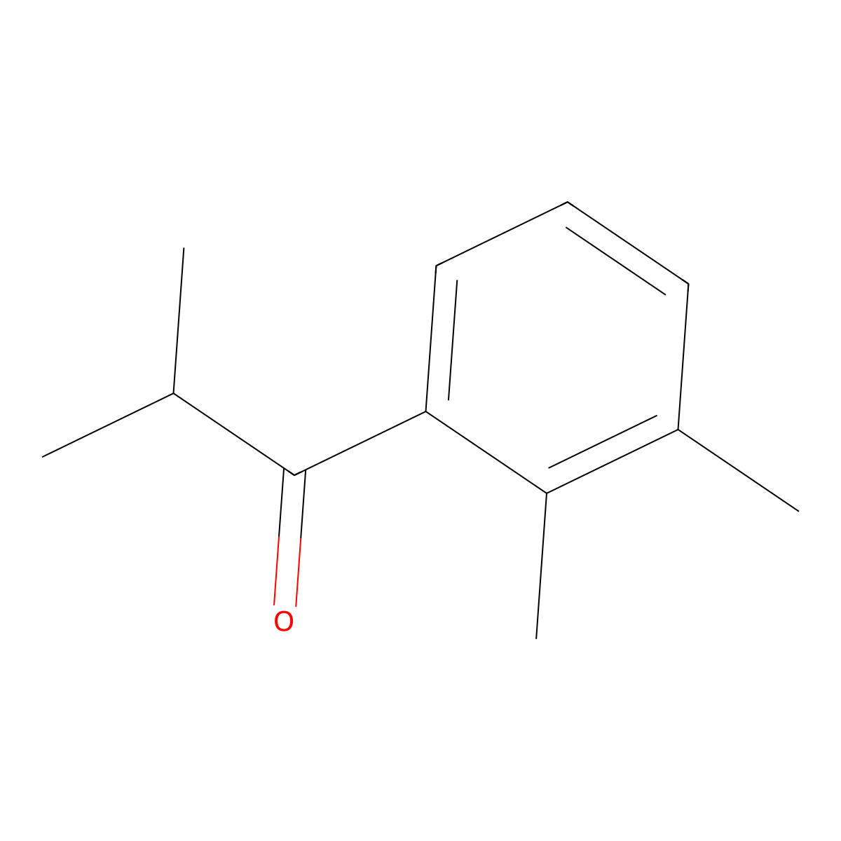 1-(2,3-Dimethylphenyl)-2-methylpropan-1-one molecular structure, CAS 1226148-78-2