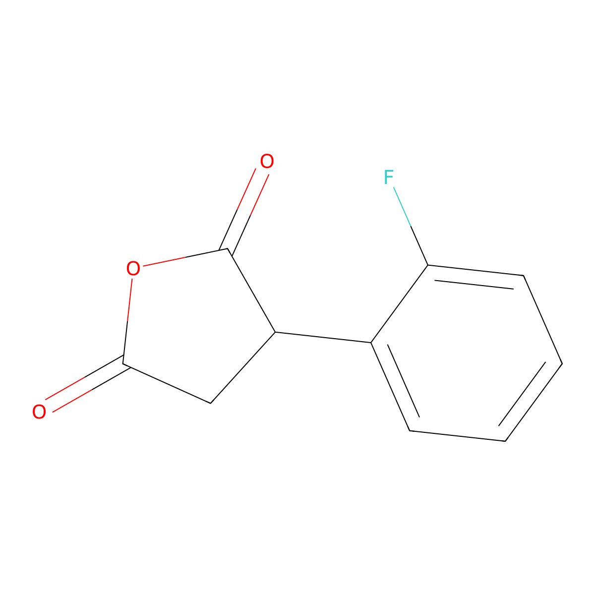 3-(2-Fluorophenyl)dihydrofuran-2,5-dione molecular structure, CAS 1226148-99-7